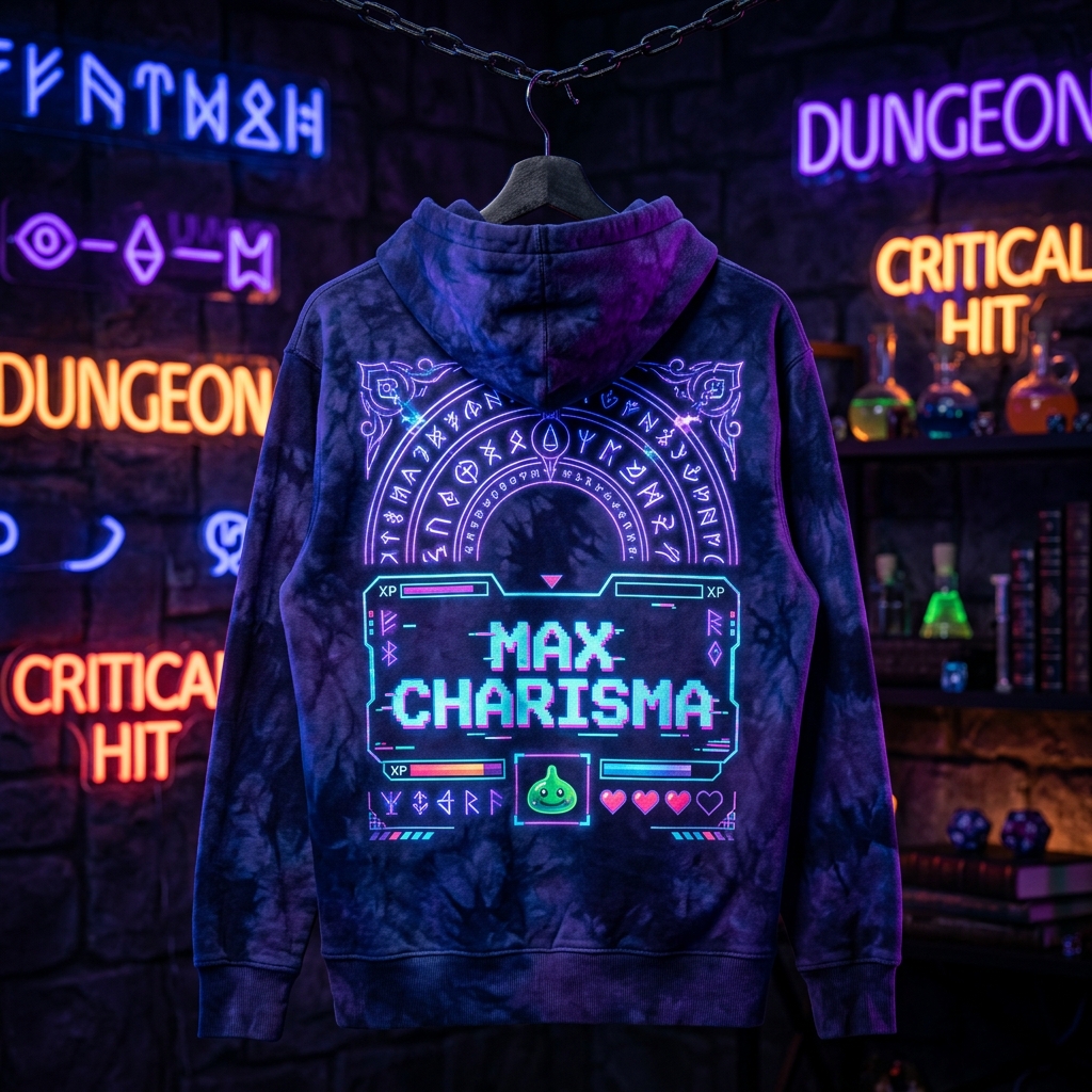 Max Charisma RPG Stat Heavy Hoodie