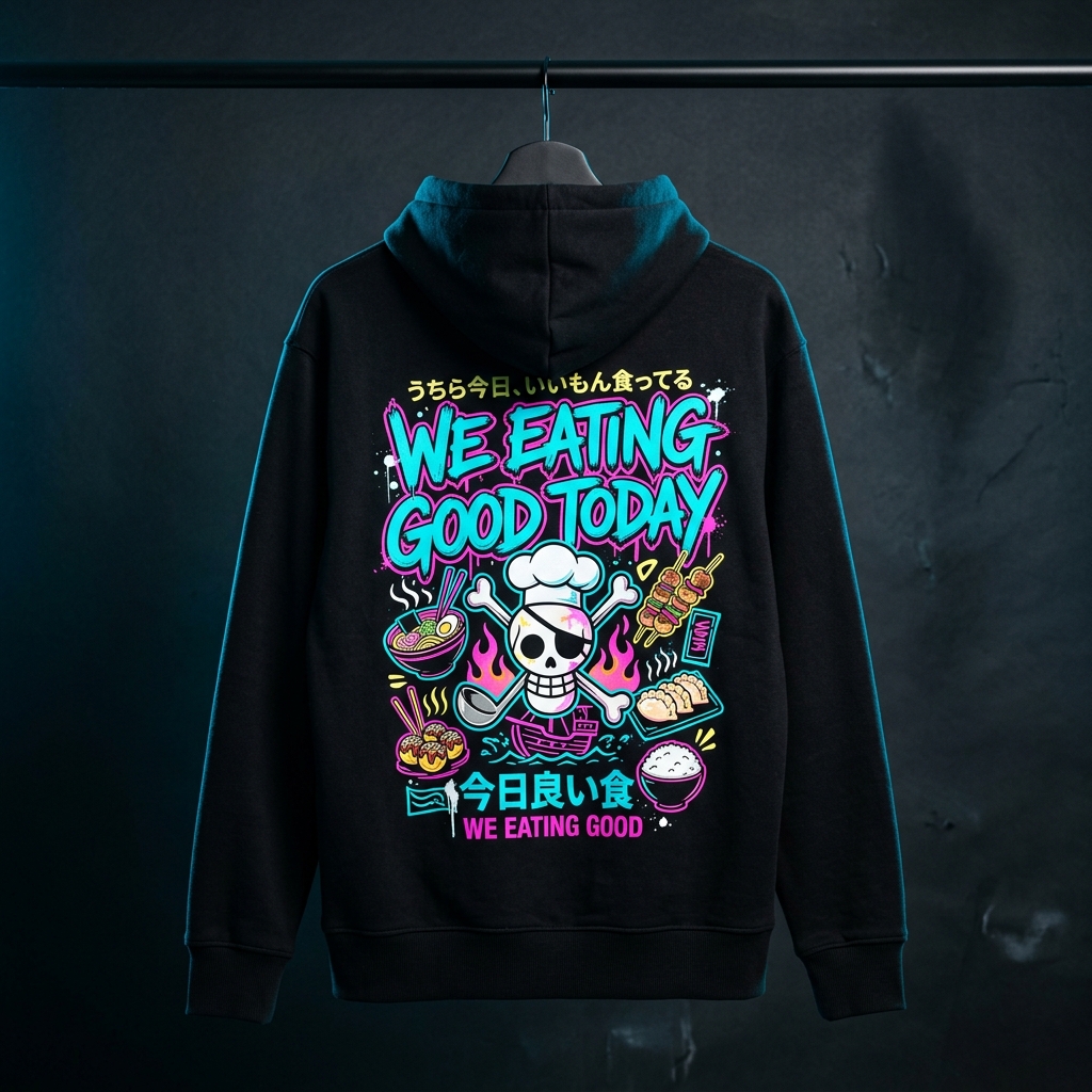 Otaku Kings 'We Eating Good' Fleece Pullover