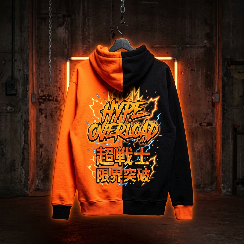 Pulse 'Hype Overload' Electric Orange Hoodie